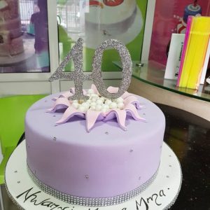 12″ 3 Layered Fondant Cake