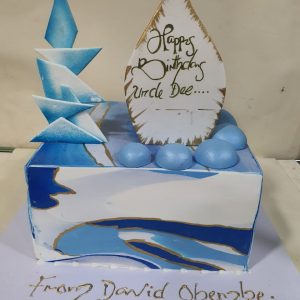 10″ 2 layered fondant cake